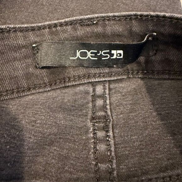 Joe's Jeans Tularose Skinny Ankle Stonewash Black Frayed Hem Jeans Size 29 - Picture 6 of 13
